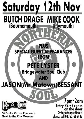 plymouth northern night 12 november!