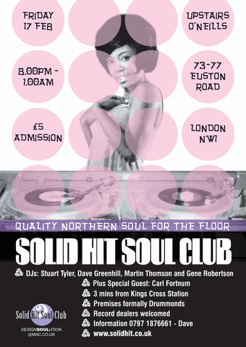 solid hit soul friday 17th feb london