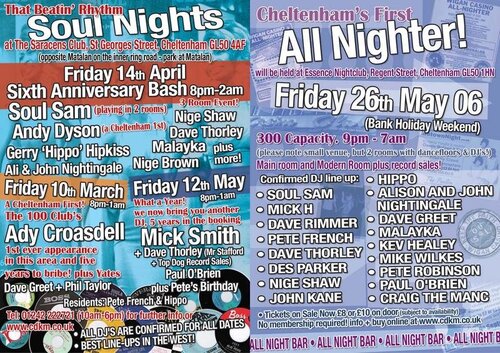 cheltenham soul nights/nighter