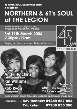 11th mar. melksham soul nite