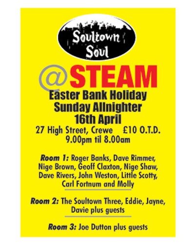 soultown @ steam easter sunday allnighter