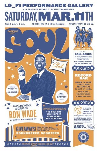 emerald city soul club - mar. 11 poster