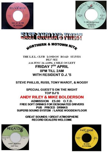 east anglia's finest l.e.l club st ives 7th april