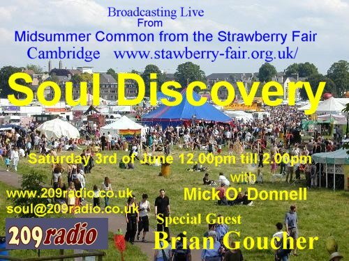 soul discovery 209radio cambridge - saturday 3rd june