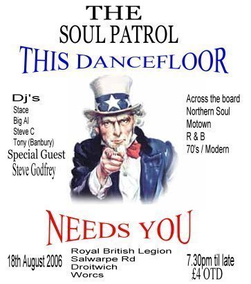 the soul patrol soul nite at droitwich