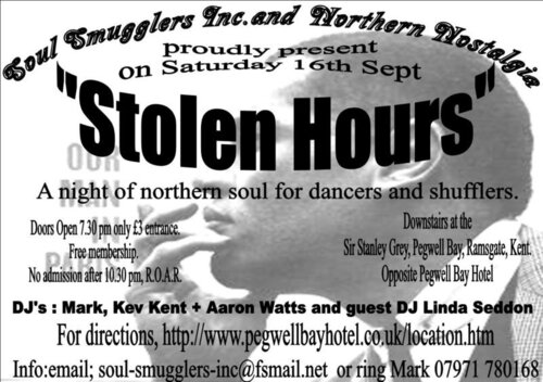 stolen hours, kent's newest soul night