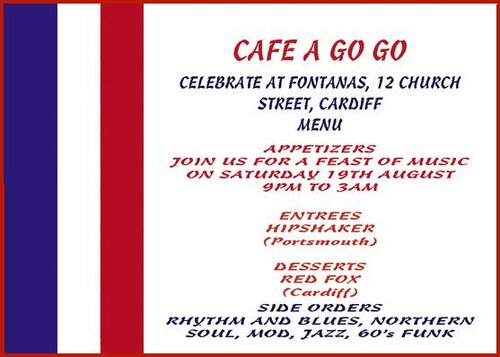 cafe a go go 19th august