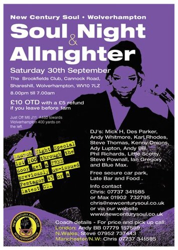 new century soul wolverhampton allnighter