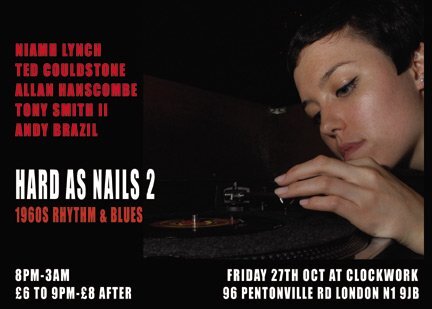 hard as nails 2 1960s r&b friday27 october london