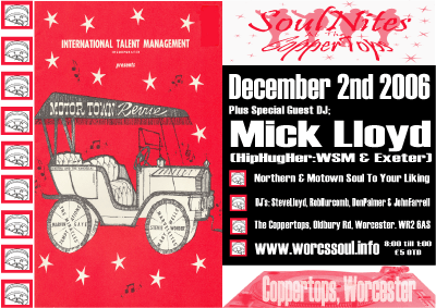 coppertops soulnites, worcester: guest dj - mick lloyd