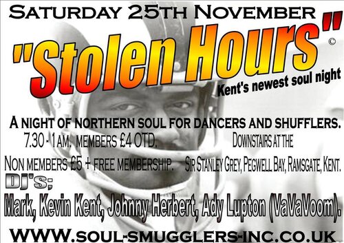 sat 25th nov, kent's newest soul night