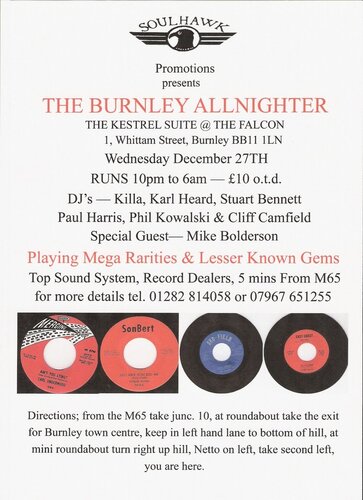 the burnley allnighter - wednesday 27th december