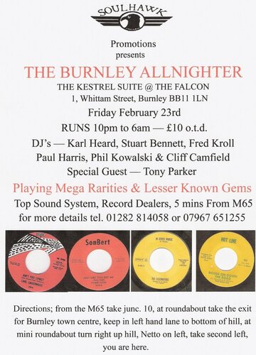 the burnley allnighter-friday february 23rd