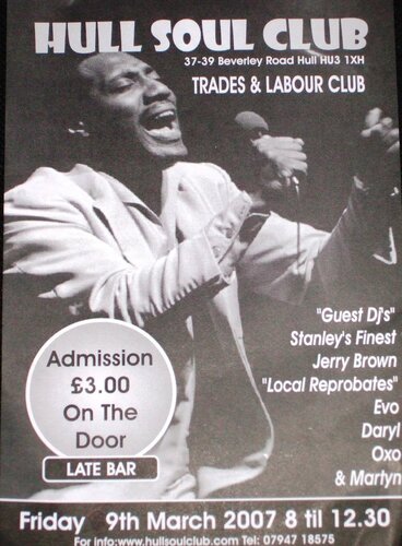 hull soul club 9th march