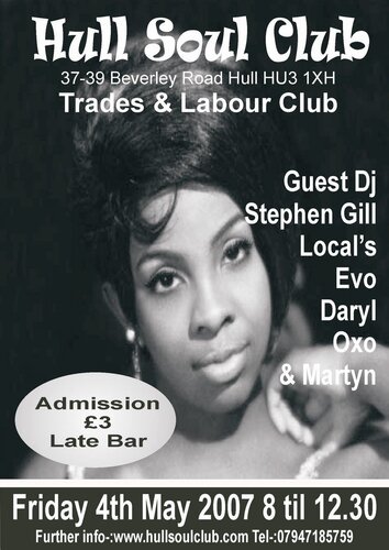 hull soul club 4th may