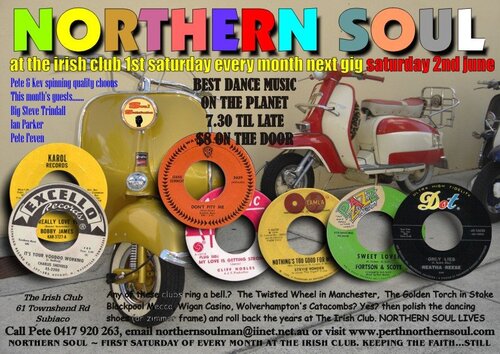 northern soul at the irish club, perth, western australia