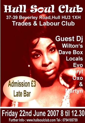 hull soul club 22nd june