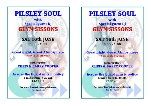 pilsley soul saturday 16th june 2007