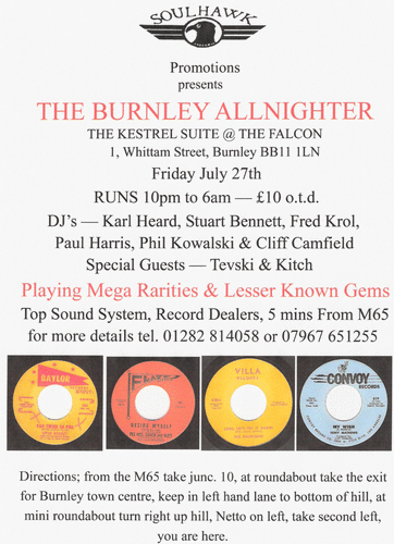 the burnley allnighter-friday july27th