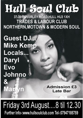 hull soul club 3rd august