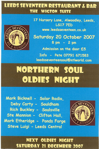 leeds oldies northern soul night