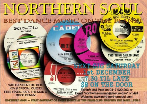 northern soul at the irish club, perth, western australia