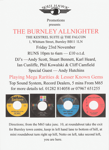 the burnley allnighter - friday 23rd november