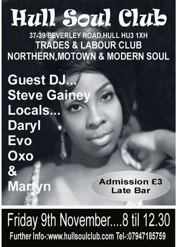 hull soul club 9th november