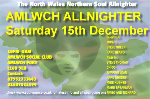 amlwch allnighter xmas bash 15th dec