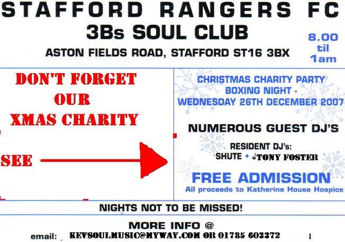 stafford rangers fc - boxing night charity special