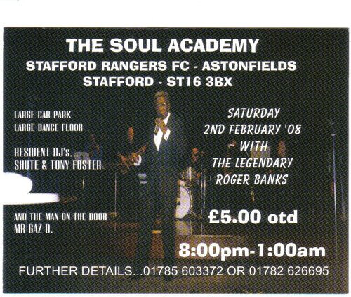 the soul academy - stafford rangers fc