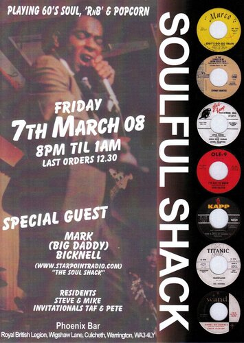 march soulful shack flier