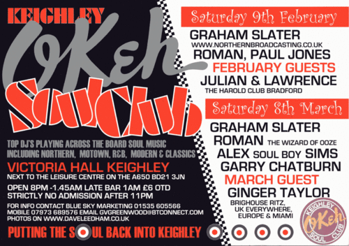 keighley okeh soul club 8th march