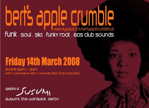 berts apple crumble club derby