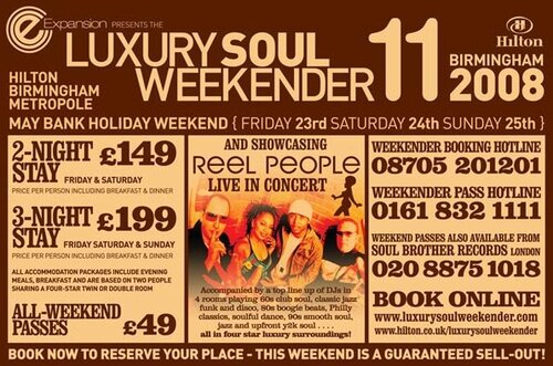 birmingham hilton luxury soul weekender may 23-25 2008