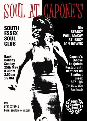 soul at capone's, benfleet, essex