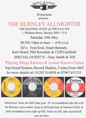 the burnley allnighter-saturday 24th may