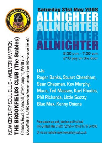 ncs wolverhampton allnighter sat 31st may