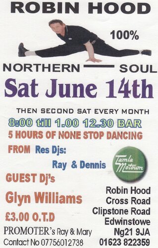 robin hood northern soul night