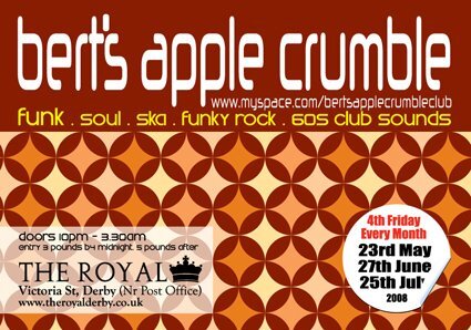 berts apple crumble - derby