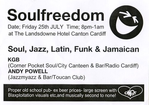 soulfreedom, cardiff: july 25th