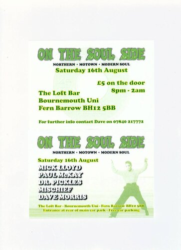 on the soul side - the loft bar @ bournemouth uni