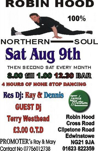 robin hood northern soul night