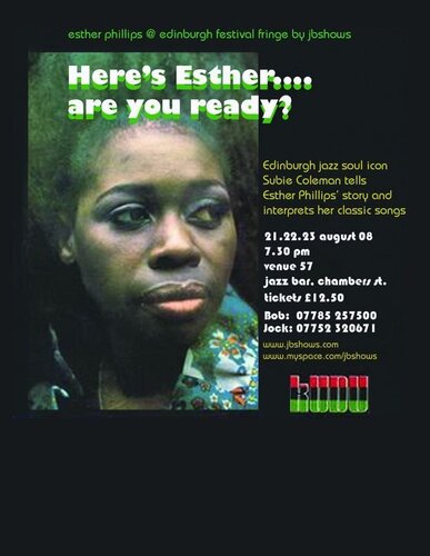 esther phiilips at edinburg festival 21-23 aug