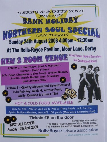 rolls royce derby aug 24th(bank holiday)