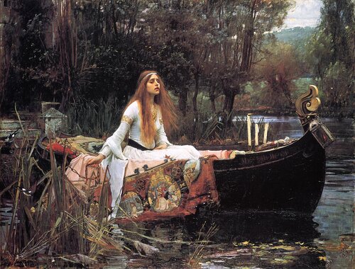 j w waterhouse-lady of shalott