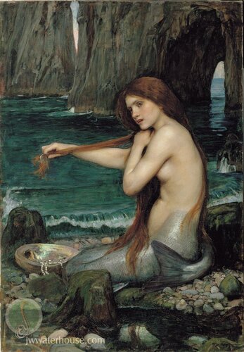 jw waterhouse-mermaid