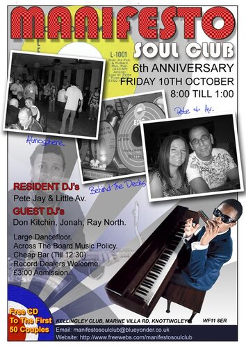  manifesto soul club *** 6th anniversary