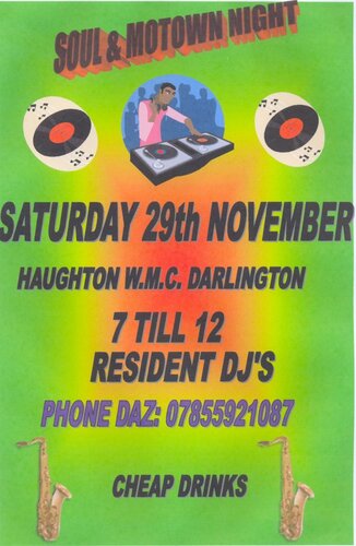 soul and motown night - darlington 29th nov 2008