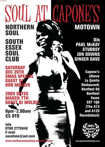 south essex soul club, benfleet, december 20th